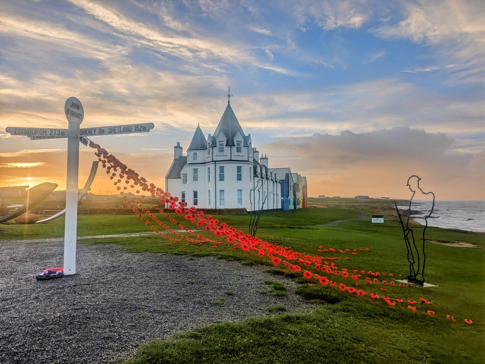 海岸悬崖 1 - John o' Groats Signpost, Wick, Scotland